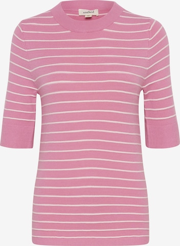 SOAKED IN LUXURY Sweater 'SLSpina' in Pink: front