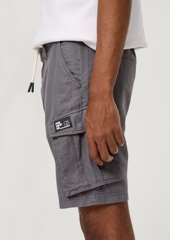 Regular Pantalon cargo QS en gris