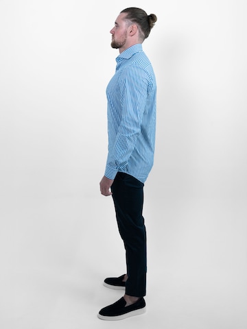 Vercate Slim Fit Businesshemd 'No. 6' in Blau
