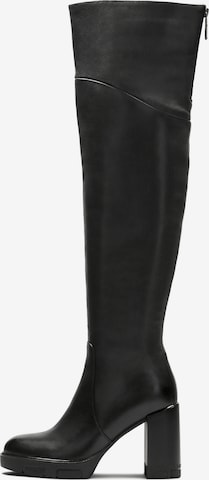 KazarČizme iznad koljena - crna boja: prednji dio