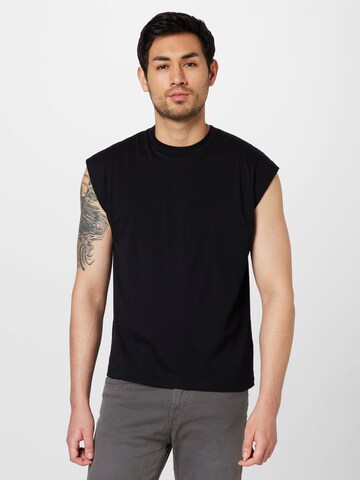 DRYKORN T-shirt 'FRILI' i svart: framsida