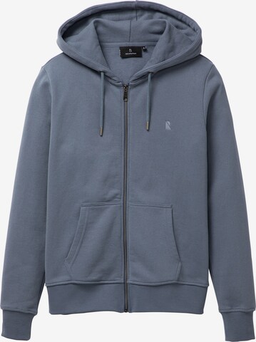 recolution Zip-Up Hoodie in Blue: front