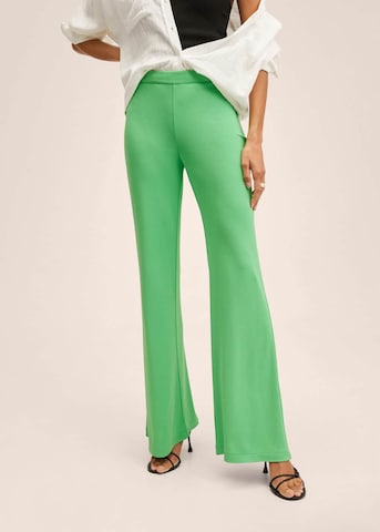 MANGO Flared Broek 'Nica' in Groen: voorkant