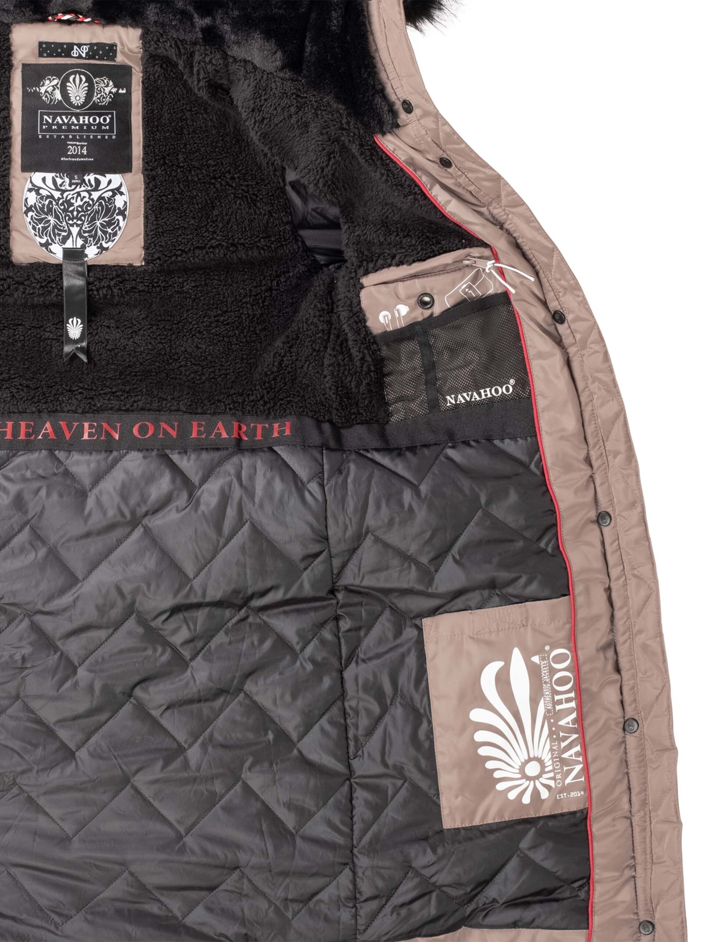 NAVAHOO Wintermantel in Grijs