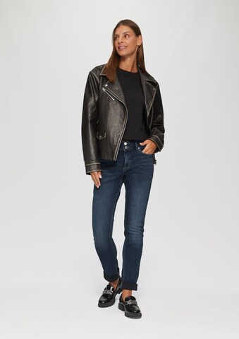 QS Slimfit Farmer 'Catie' - kék