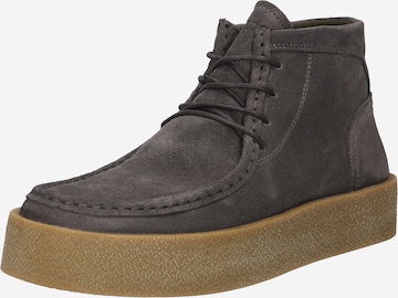Marc O'Polo Lace-Up Boots 'Lukas' in Grey: front