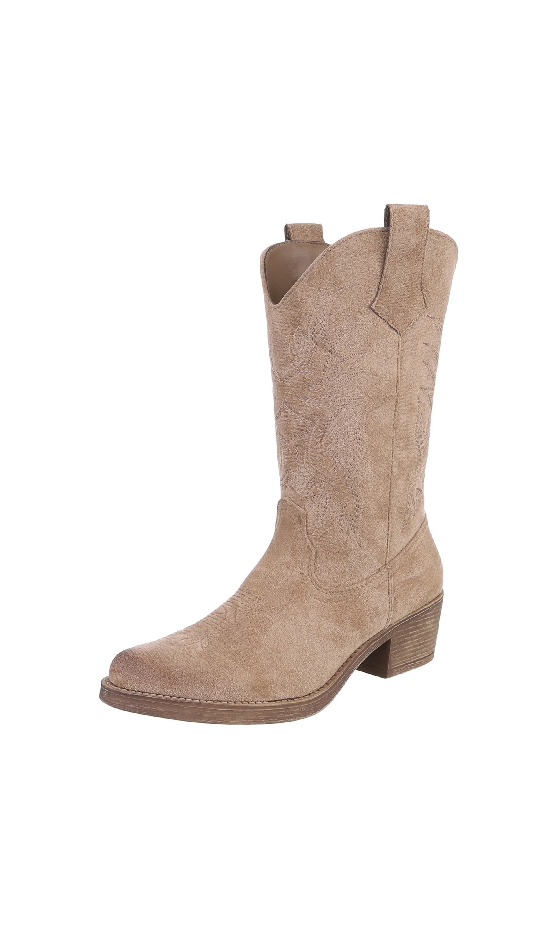 Ital-Design Cowboy Boots in Brown: front