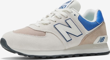 Baskets basses '574' new balance en blanc : devant