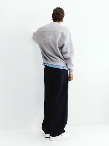 Pull&Bear Sweatshirt 'STWD' in Grijs