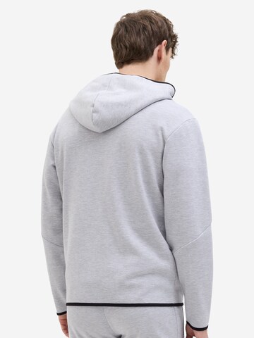 JACK & JONES Sweat jacket 'Fusion' in Grey