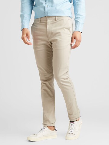 TOMMY HILFIGER Slimfit Chino nadrág 'BLEECKER ESSENTIAL' - bézs: elől