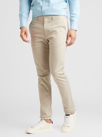 TOMMY HILFIGER Slimfit Chino 'BLEECKER ESSENTIAL' in Beige: voorkant