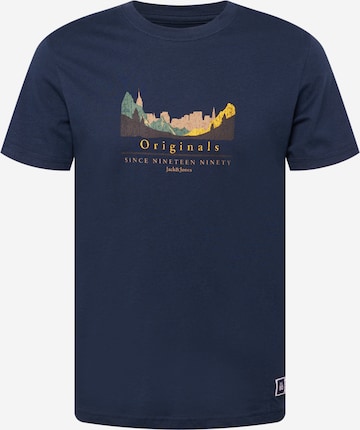 T-Shirt 'WOODLAND' JACK & JONES en bleu : devant