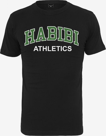 Mister Tee Shirt 'Habibi' in Zwart: voorkant