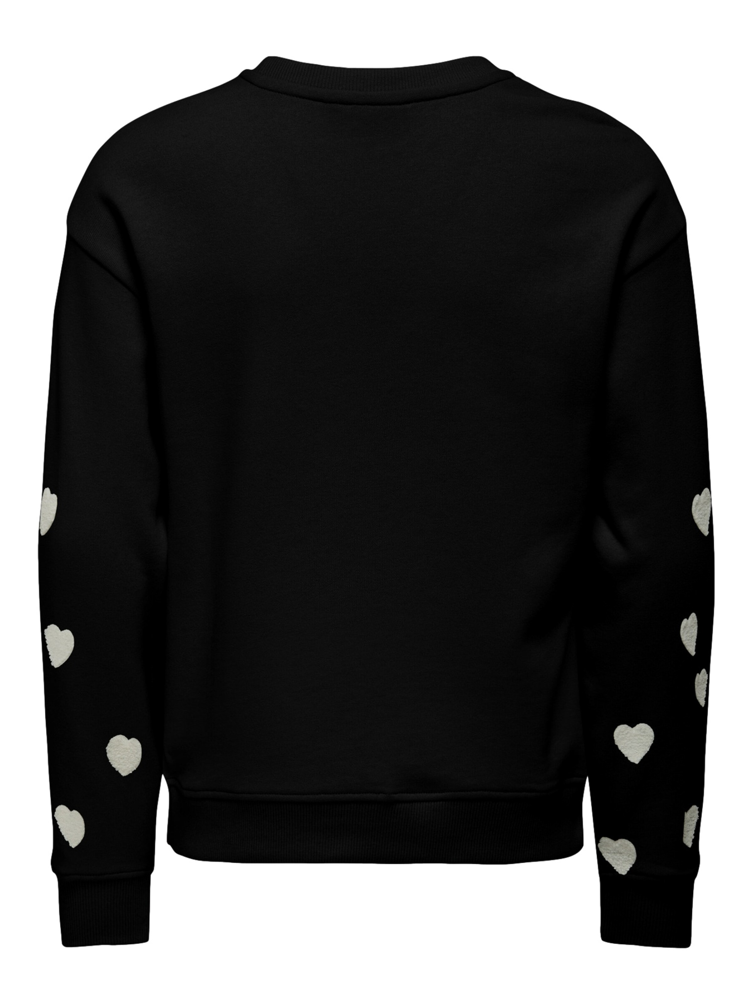 Pull-over 'Marisa Teddy Heart' ONLY GIRLS en noir