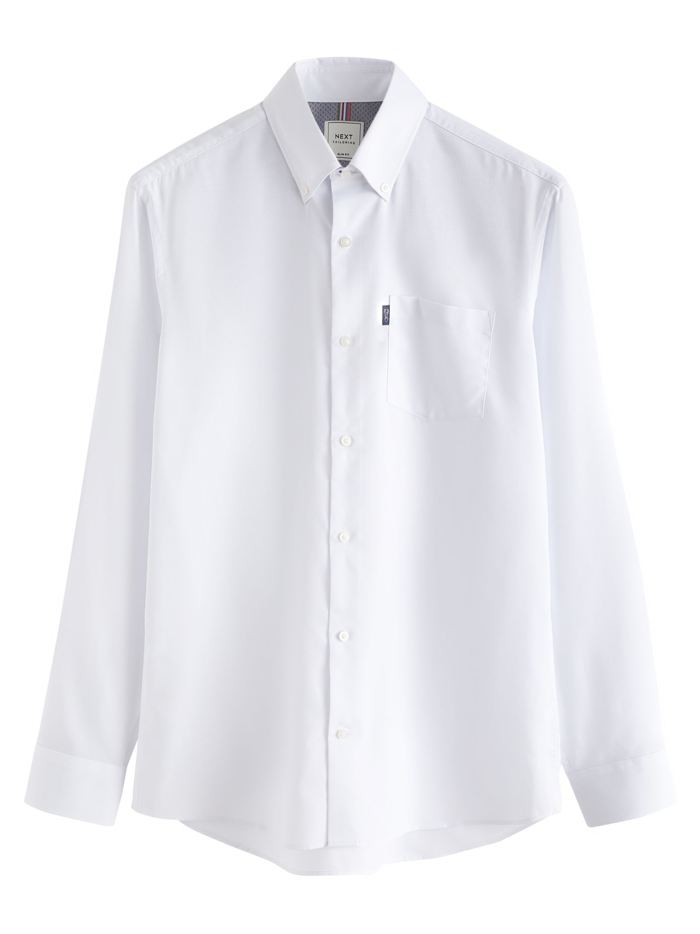 Next Slim fit Πουκάμισο σε λευκό: μπροστά