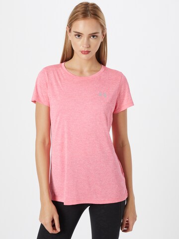 T-shirt fonctionnel 'Tech SSV' UNDER ARMOUR en rose : devant