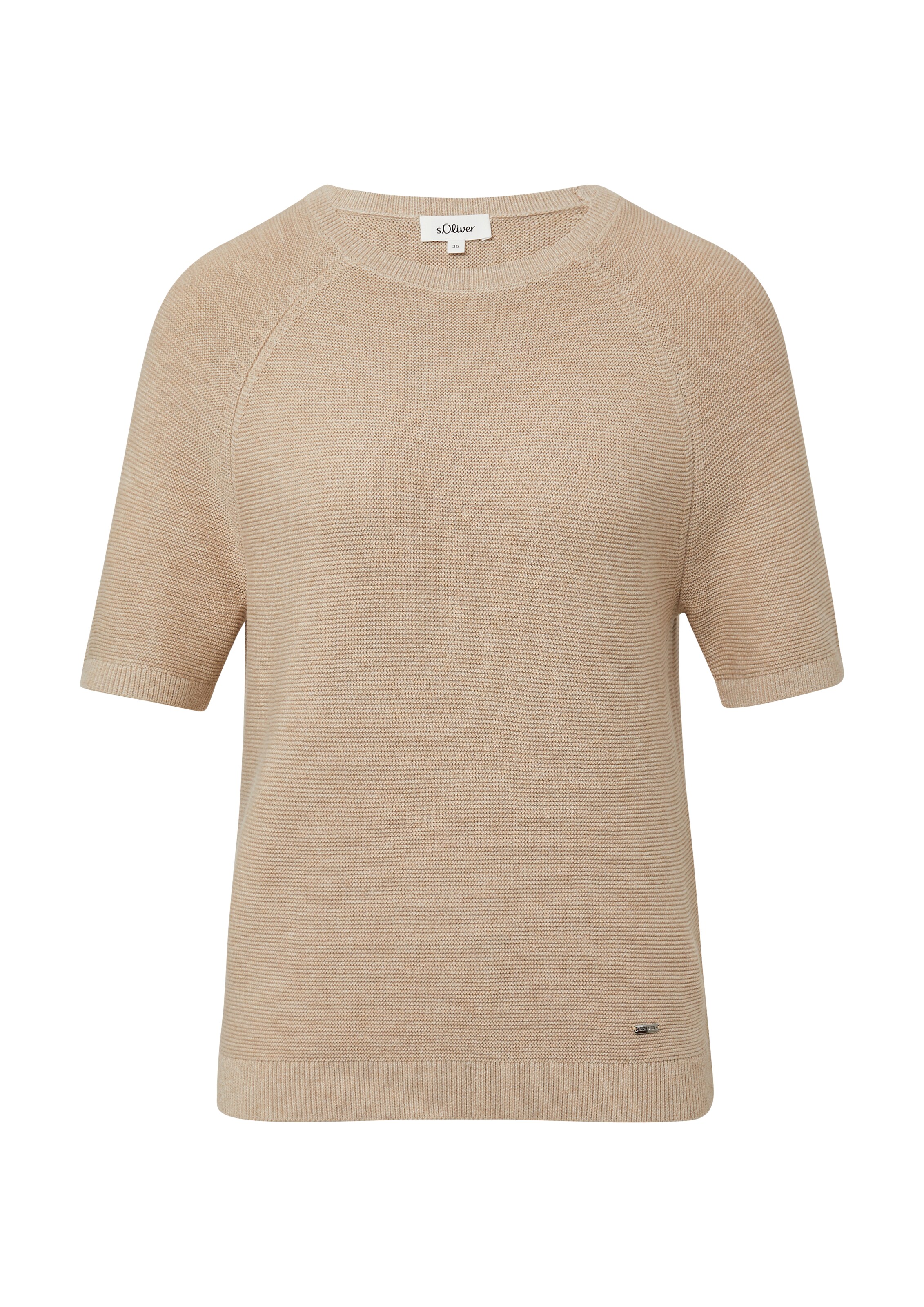 s.Oliver Sweater in Beige: front