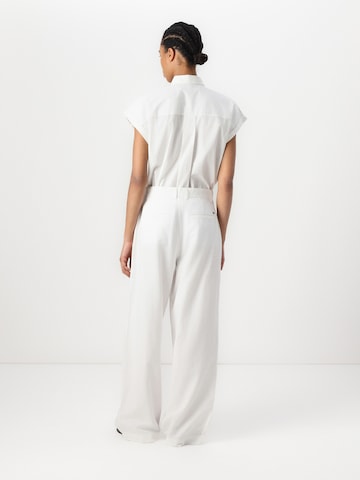 TOMMY HILFIGER Regular Bandplooibroek in Wit: terug