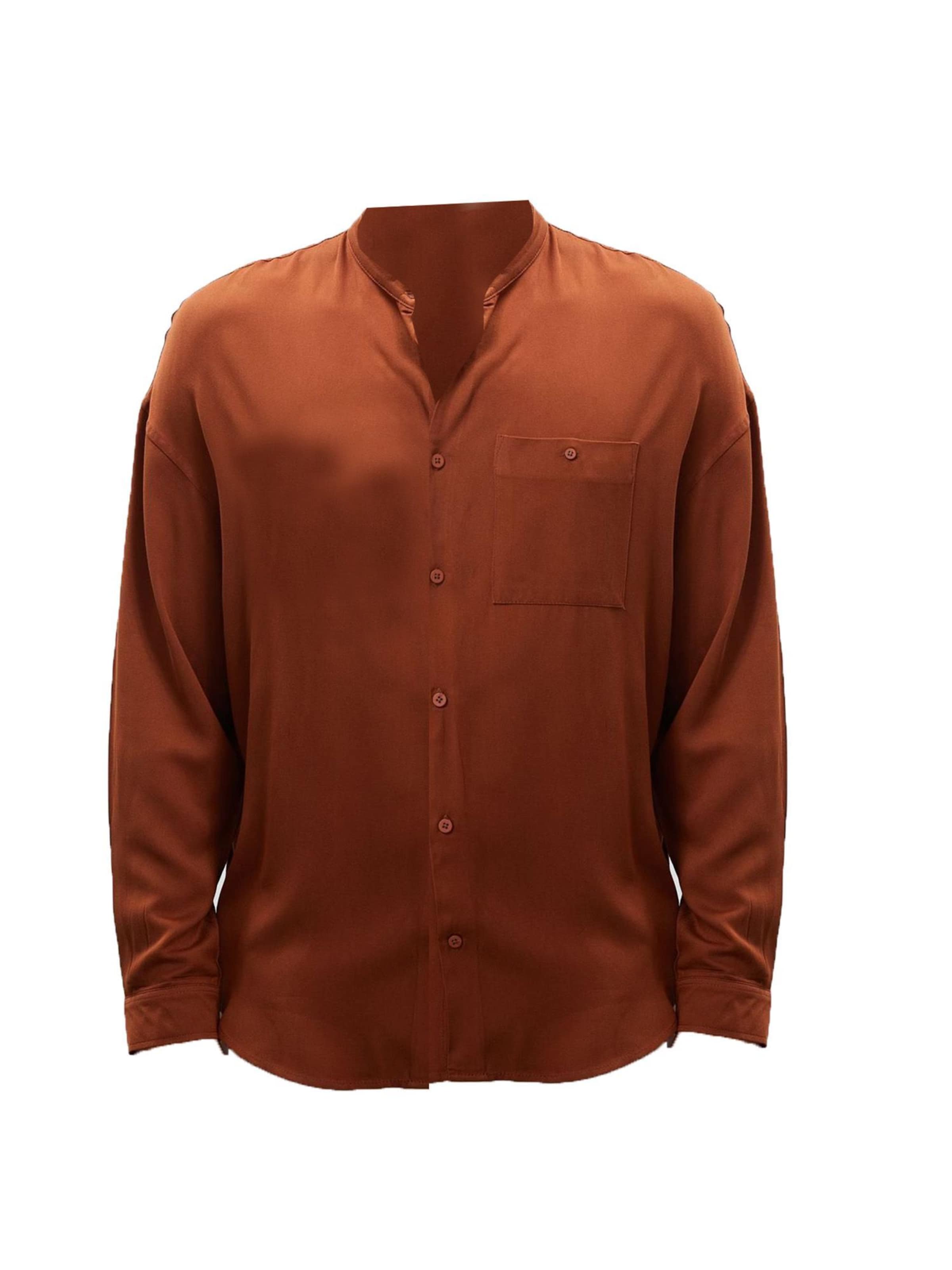 Regular fit Cămașă de la Antioch pe maro: față
