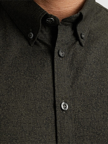 PME Legend Regular fit Overhemd 'Shirt with allover print' in Groen