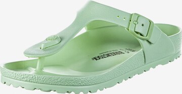 BIRKENSTOCK Σαγιονάρες διχαλωτές 'Gizeh' σε πράσινο: μπροστά