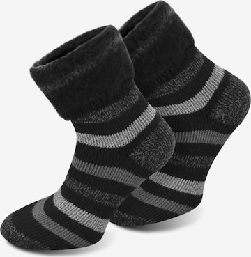 Polar Husky Socks in Grey: front