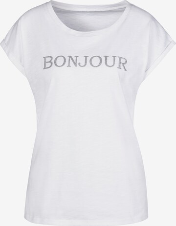 T-shirt VIVANCE en blanc : devant