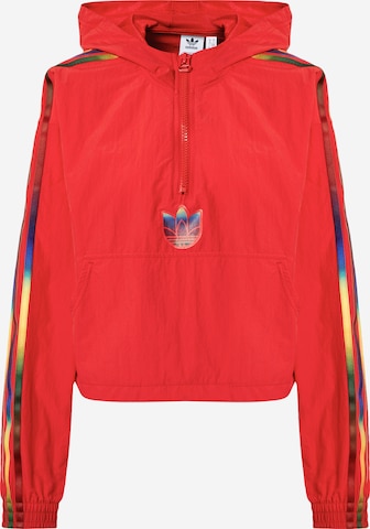 raudona ADIDAS ORIGINALS Demisezoninė striukė: priekis