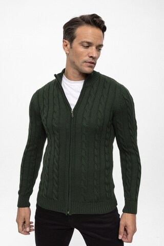 Felix Hardy Knit cardigan in Green: front