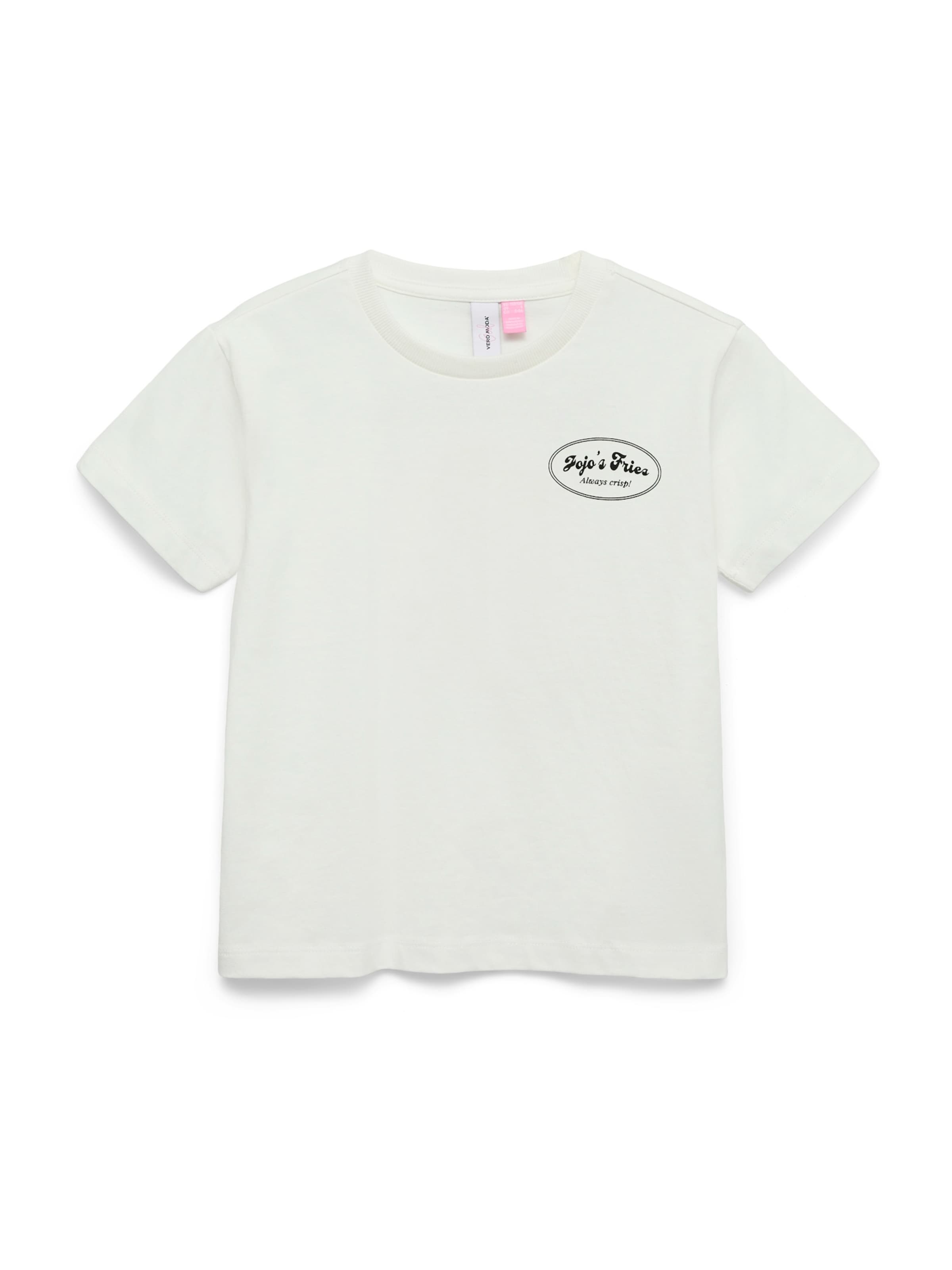 Tricou 'VMZANDRA CATY' de la Vero Moda Girl pe alb: față