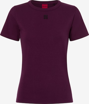 HUGO T-Shirt 'Deloris' in Lila: Vorderseite