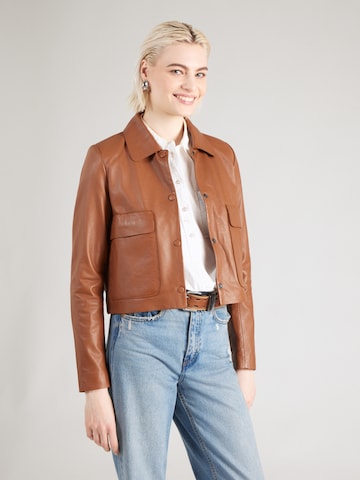 Maze Φθινοπωρινό και ανοιξιάτικο μπουφάν σε καφέ: μπροστά