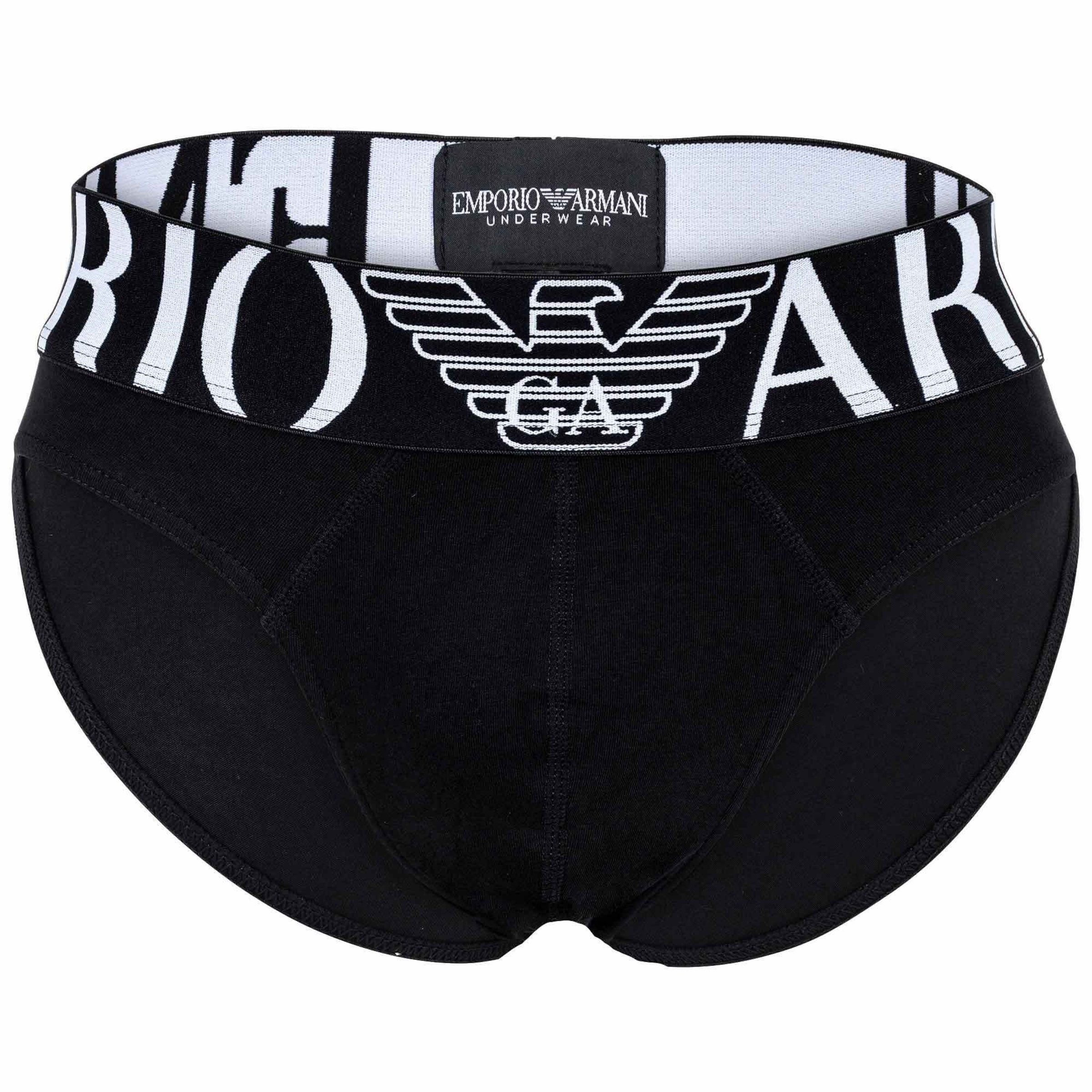 Emporio Armani Трусы-слипы в Черный: спереди