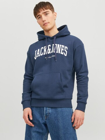 Sweat-shirt 'JJEJosh' JACK & JONES en bleu : devant