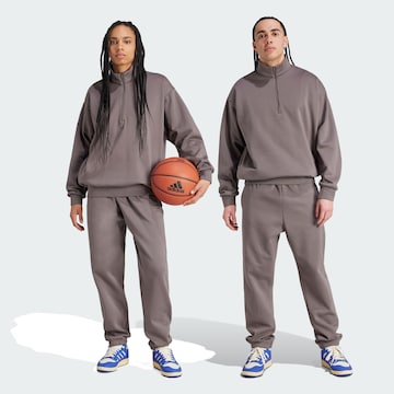 Effilé Pantalon de sport ADIDAS PERFORMANCE en gris : devant