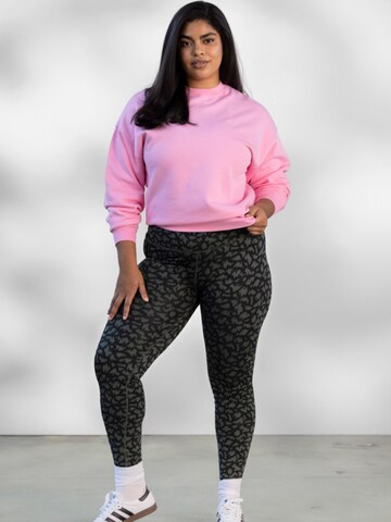 Hey Honey Sweatshirt 'Sweater Cotton' in Roze: voorkant