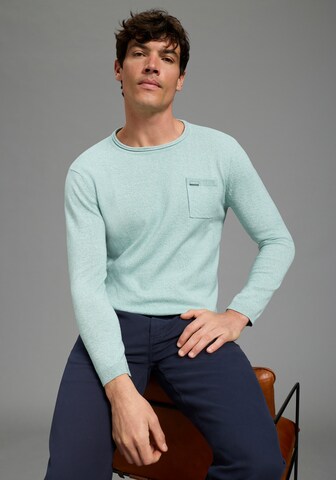 Bruno Banani LM Pullover in Grün: Vorderseite