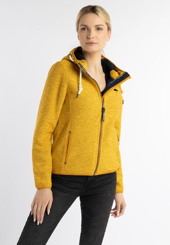 Jachetă  fleece de la Schmuddelwedda pe galben: față