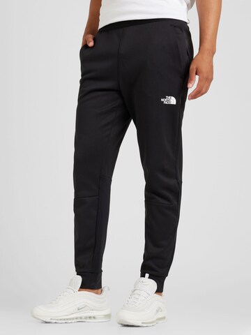 THE NORTH FACE Tapered Outdoor trousers in Black: front