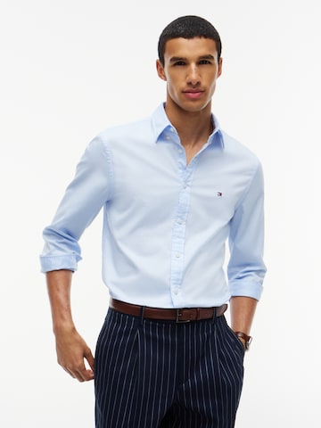 TOMMY HILFIGER Slim fit Zakelijk overhemd 'Flex' in Blauw: voorkant