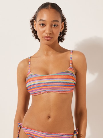 CALZEDONIA Bustier Bikinitop in Mischfarben: Vorderseite