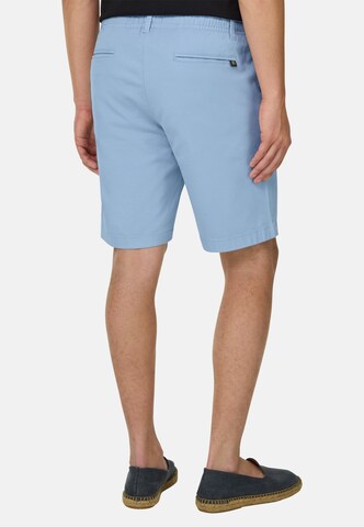 Boggi Milano Regular Bandplooibroek in Blauw