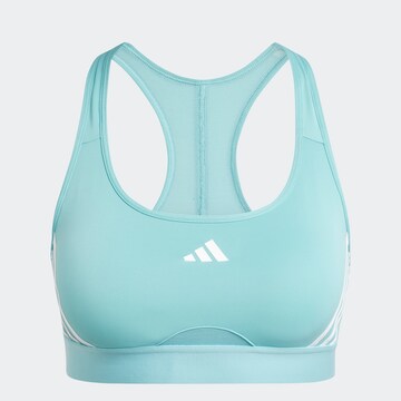 ADIDAS PERFORMANCE Sport-BH in Blau: Vorderseite