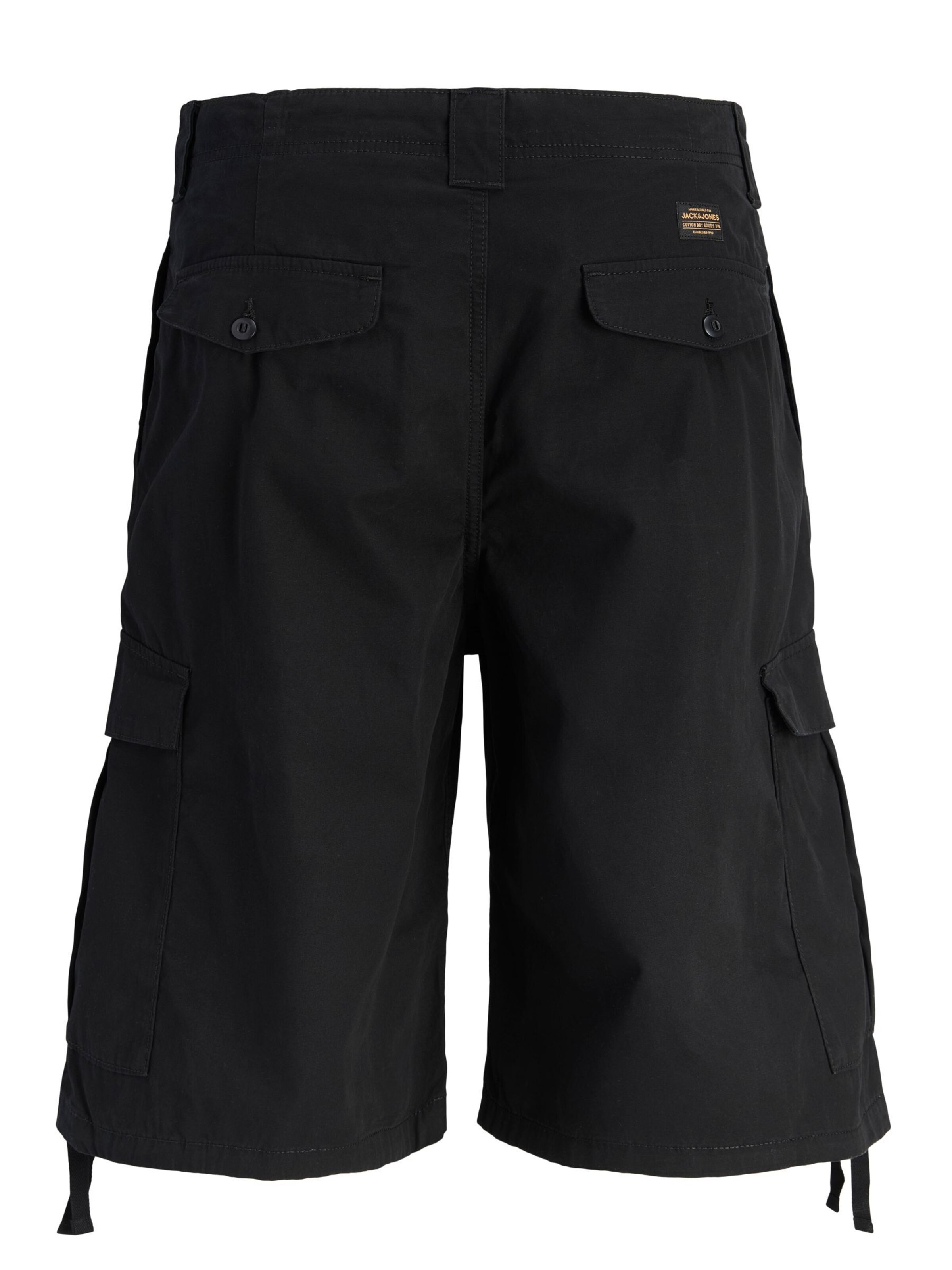 Jack & Jones Plus Baggy Cargobukser i sort