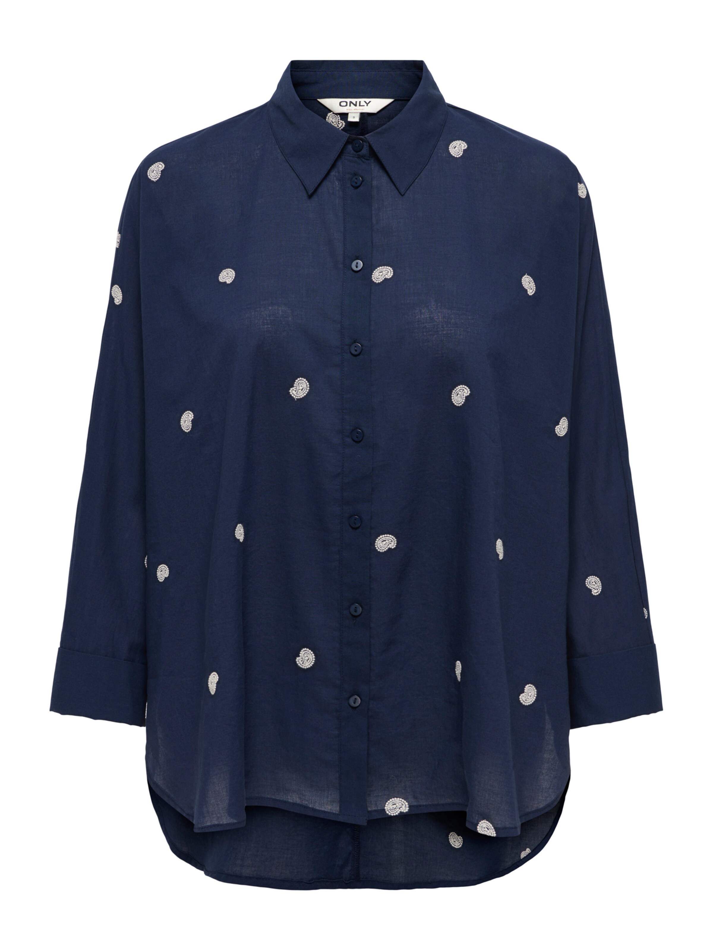 ONLY Carmakoma Bluse 'CARNEW LINA GRACE' in XL in dunkelblau / weiß, Produktansicht