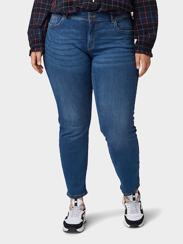 Coupe slim Jean Tom Tailor Women + en bleu : devant