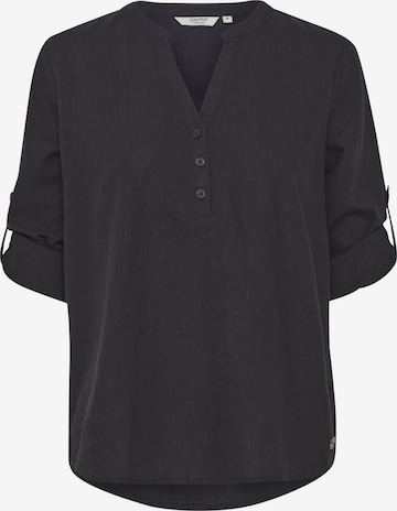 Camicia da donna di Oxmo in nero: frontale