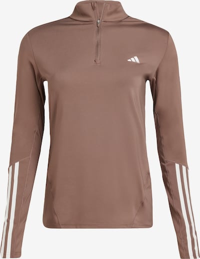 ADIDAS PERFORMANCE Tehnička sportska majica 'HYPERGLAM' u smeđa / bijela, Pregled proizvoda