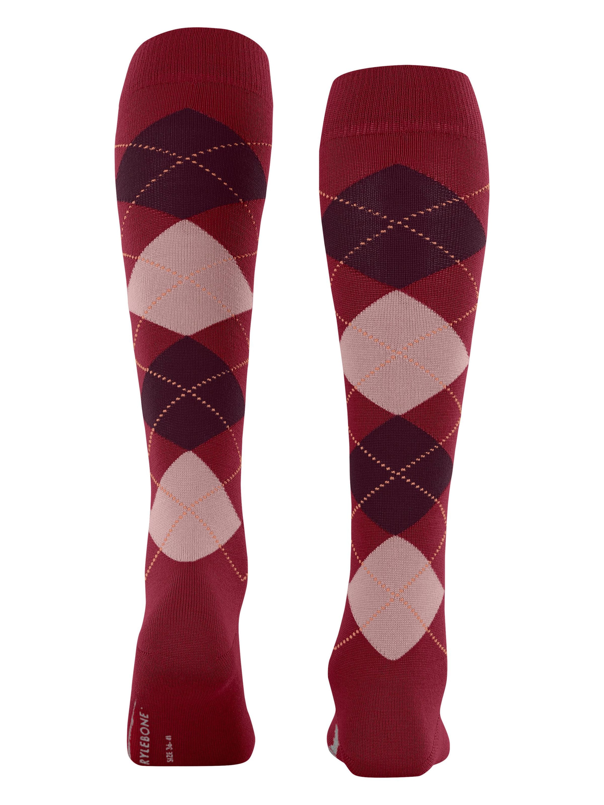 BURLINGTON Overknee Strümpfe 'Marylebone'‌‌‌‌ in Rot